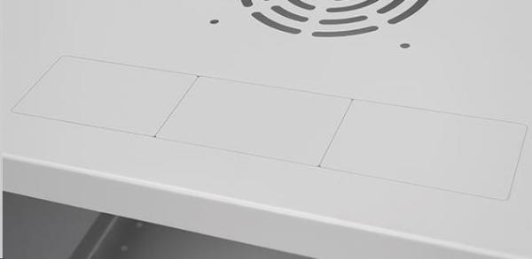 LEXI-Net 19" nástěnný rozvaděč Basic 6U 520x350, skleněné dveře, bez zad, rozložený, šedý3
