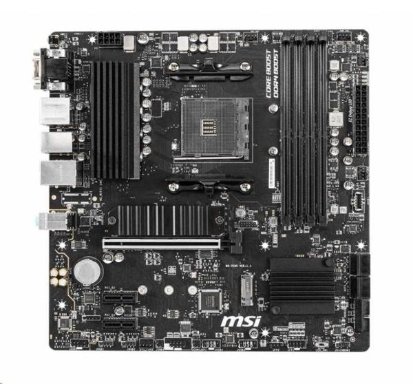 MSI MB Sc AM4 B550M PRO-VDH, AMD B550, 4xDDR4, 1xDP, 1xHDMI, 1xVGA, mATX1