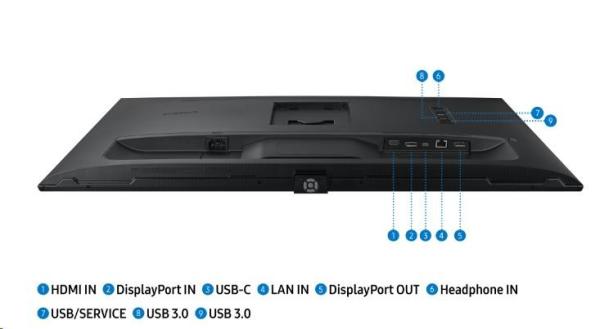 Samsung MT LCD LED monitor 32" ViewFinity 32A600UUUXEN-Flat, VA, 2560x1440, 5ms, 75Hz, HDMI, DisplayPort, USB.C11
