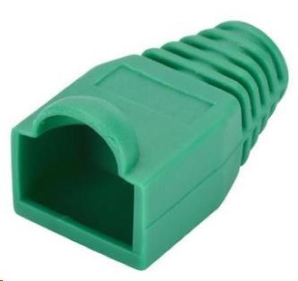PremiumCord 25ks krytov konektorov RJ45 - zelené