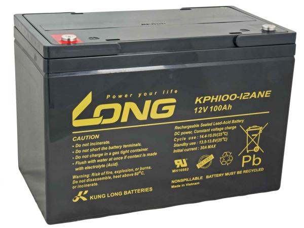 LONG batéria 12V 100Ah M6 DeepCycle (KPH100-12ANE)