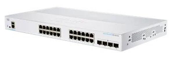 Cisco switch CBS350-24T-4X-EU (24xGbE, 4xSFP+, fanless)