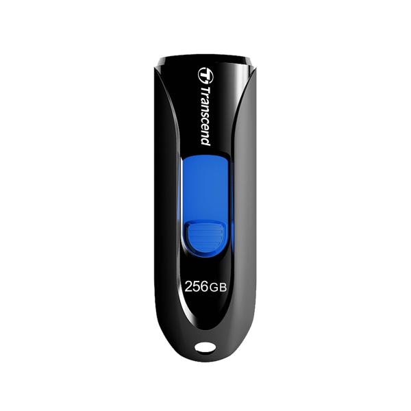 TRANSCEND USB Flash disk 512GB JetFlash®790,  USB 3.1 (R:100/ W:40 MB/ s) čierna/ modrá