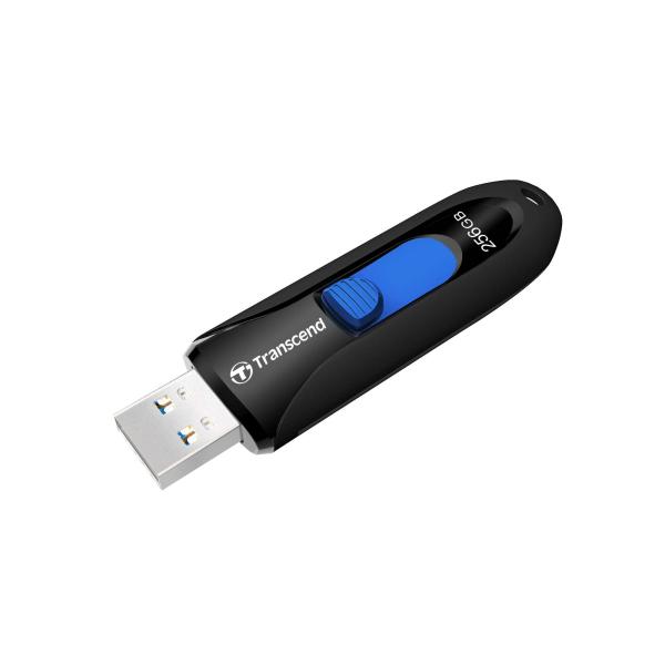 TRANSCEND USB Flash disk 512GB JetFlash®790,  USB 3.1 (R:100/ W:40 MB/ s) čierna/ modrá3