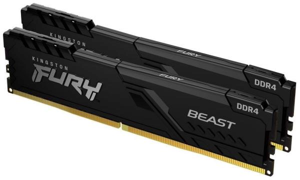 KINGSTON DIMM DDR4 64GB (Kit of 2) 3600MT/ s CL18 FURY Beast Černá
