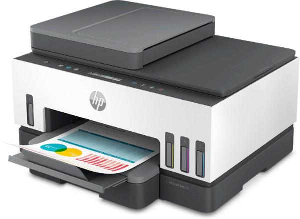 HP All-in-One Ink Smart Tank 750 (A4,  15/ 9 strán za minútu,  USB,  Wi-Fi,  Ethernet,  tlač,  skenovanie,  kopírovanie,  ADF,  o