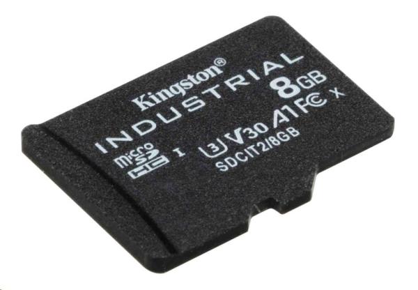 Karta Kingston 8GB microSDHC Industrial C10 A1 pSLC v jednom balení1