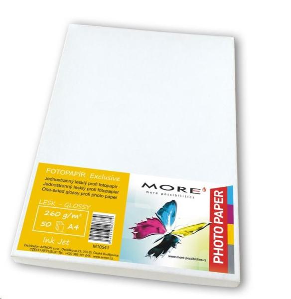 Exkluzívny fotografický papier 260 g/ m2; lesklý, 50 listov str., Ink Jet