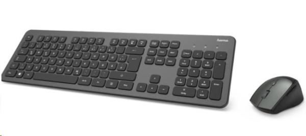Set bezdrôtovej klávesnice a myši Hama KMW-700, antracitová/čierna