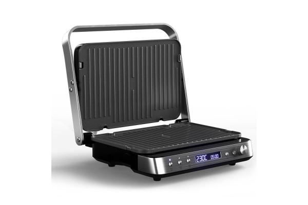 Orava Grillchef-3 elektrický kontaktní gril, 2000 W, LCD displej, časovač, digitální ovládání1