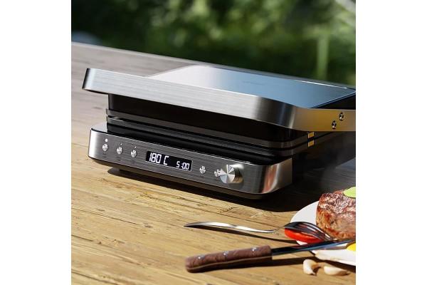 Orava Grillchef-3 elektrický kontaktní gril, 2000 W, LCD displej, časovač, digitální ovládání7