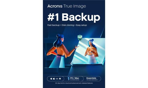 Acronis True Image Essentials Predplatné 1 počítač - 1 rok predplatného ESD