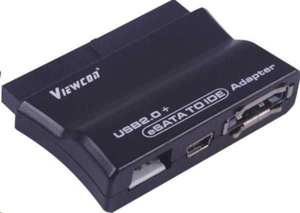 PREMIUMCORD USB 2.0 + adaptér eSATA na IDE s káblom,  napájací adaptér