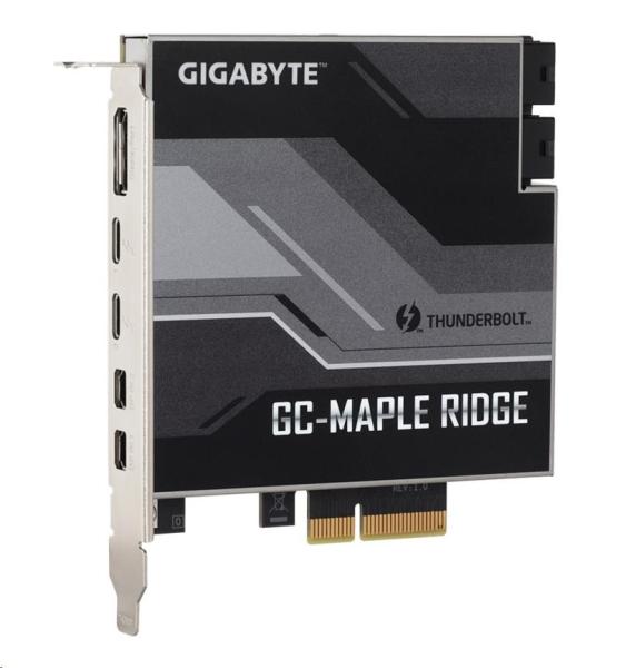 GIGABYTE GC-MAPLE RIDGE,  prídavná karta s certifikáciou Intel® Thunderbolt™ 4,  USB Type-C,  DisplayPort2