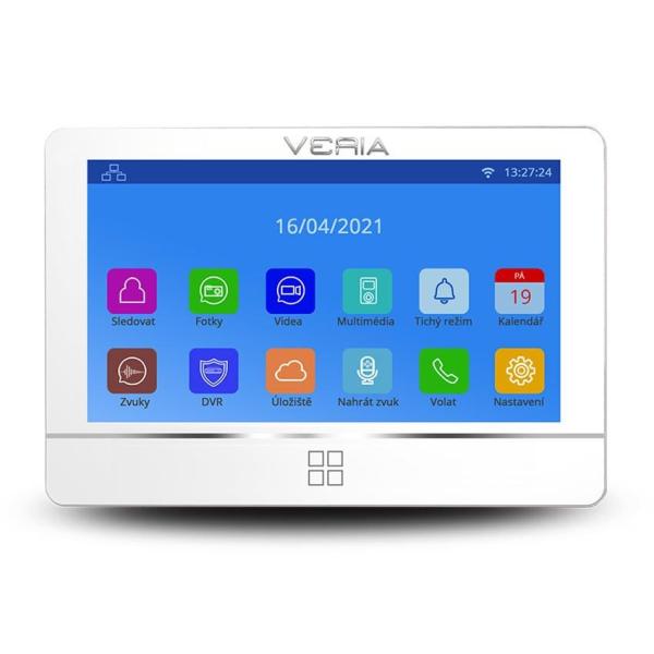 SET Videotelefon VERIA 8277B bílý + vstupní stanice VERIA 831 ze série VERIA 2-WIRE1