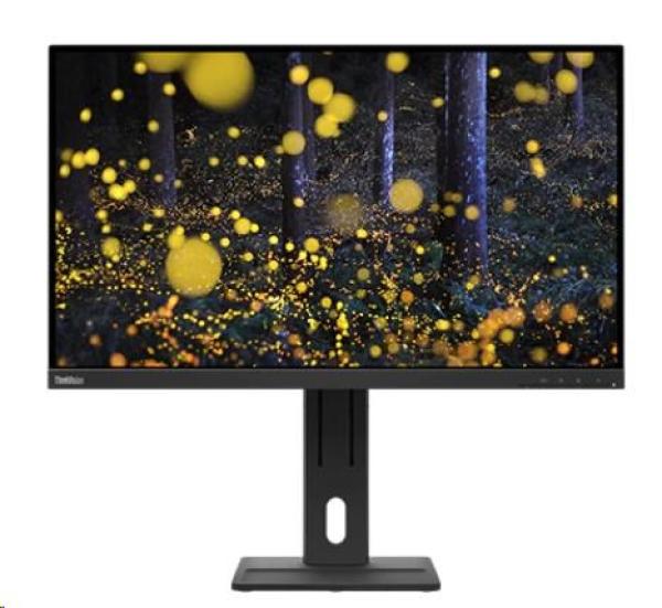 LENOVO LCD E27q-20 - 27”, IPS, matný, 16:9, 2560x1440, 178/ 178, 4ms, 300cd/ m2, 1000:1, HDMI, DP, Pivot, repro, VESA