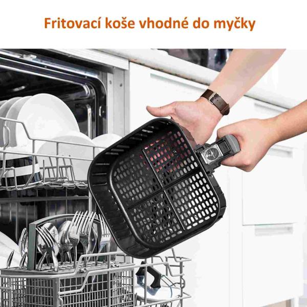 Cosori CP158-AF PREMIUM –  5.5L  horkovzdušná fritéza + 5x špíz a gril. rošt,  black10