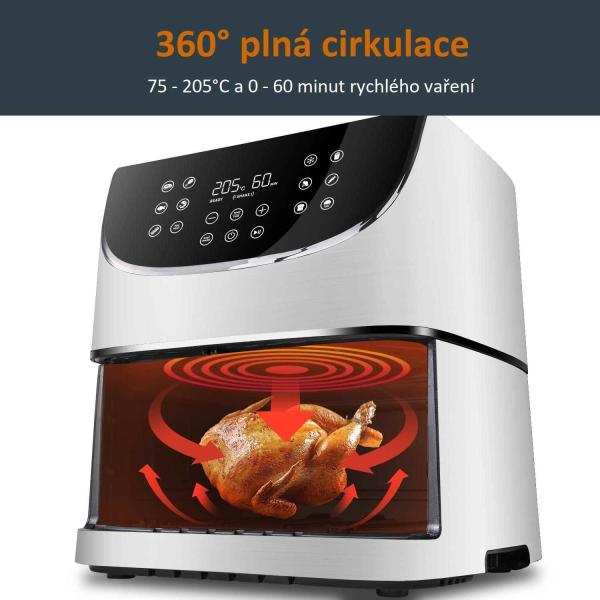Cosori CP158-AF PREMIUM –  5.5L horkovzdušná fritéza + 5x špíz a gril. rošt, white3