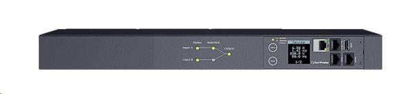CyberPower Rack ATS Switched PDU,  1U,  10A,  (12)C13,  IEC-320 C14 (2)1