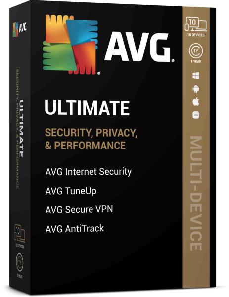 _Nový AVG Ultimate (viac zariadení,  max. 10 pripojených počítačov ) počas 1 roka