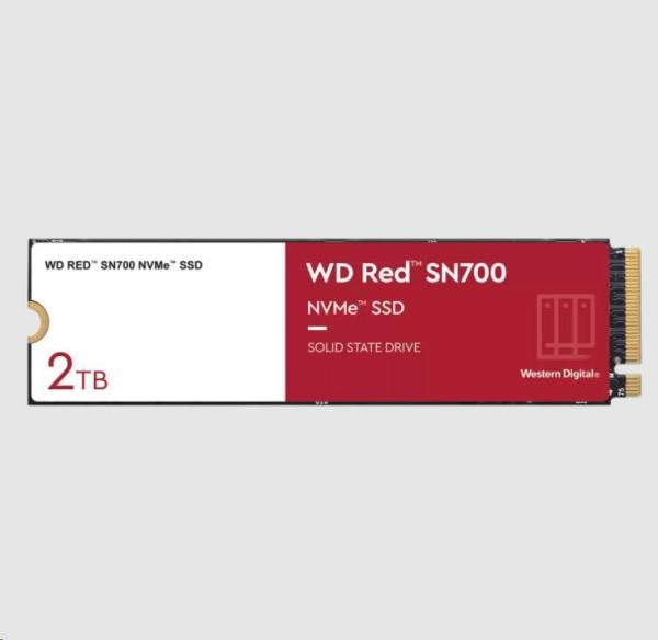 WD RED SSD NVMe 2TB PCIe SN700,  Geb3 8GB/ s,  (R:3400/ W:2900 MB/ s) TBW 2500