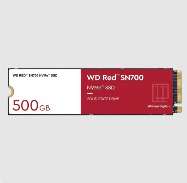 WD RED NVMe SSD 500GB PCIe SN700,  Geb3 8GB/ s,  (R:3430/ W:2600 MB/ s) TBW 1000