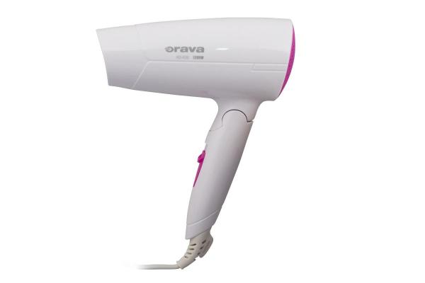 Orava HD-406 cestovní fén,  1200 W,  sklopná rukojeť,  79 dB,  bílá