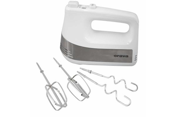 Orava SL-150 ruční šlehač, 500 W, 80 dB, pulzní spínač, 5 rychlostí, bílá2