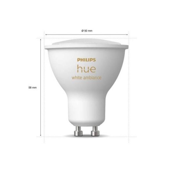 Philips Hue White Ambiance 4.3W 350 GU10 3ks2