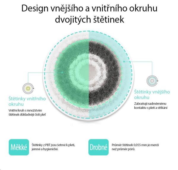 TOUCHBeauty 0759A Čisticí kartáč na pleť 3v1 růžový3