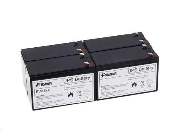 Batérie - FUKAWA FWU-24 sada batérií pre RBC24 (12V/ 9Ah,  4ks)