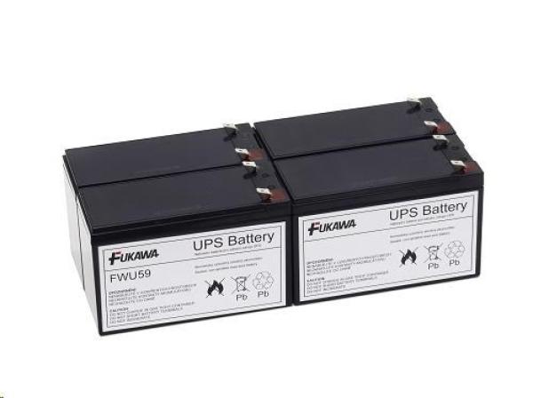 Batérie - FUKAWA FWU-59 sada batérií pre RBC59 (12V/ 7Ah,  4ks)