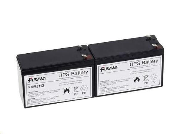 Batérie - FUKAWA FWU-113 sada batérií pre APCRBC113 (12V/ 7Ah,  2ks)