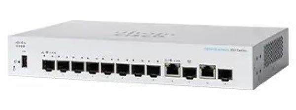 Cisco switch CBS350-8S-E-2G-EU (8xSFP,  2xGbE/ SFP combo, fanless)