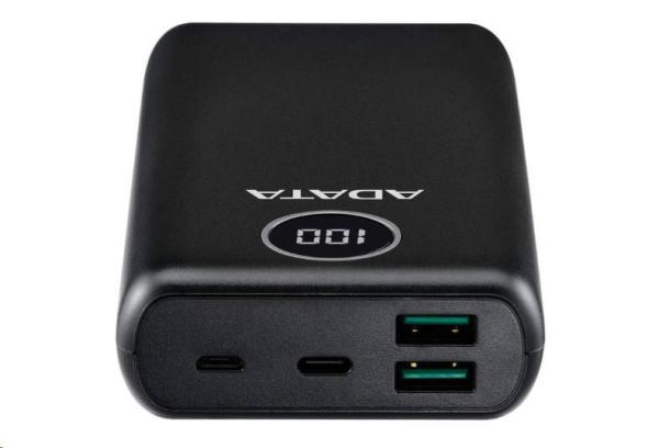 ADATA PowerBank P20000QCD - externá batéria pre mobilný telefón/ tablet 20000mAh,  2, 1A,  čierna (74Wh)1