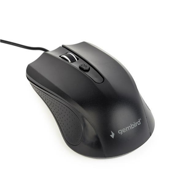 Myš GEMBIRD MUS-4B-01,  drôtová,  optická,  1200 dpi,  USB,  čierna1