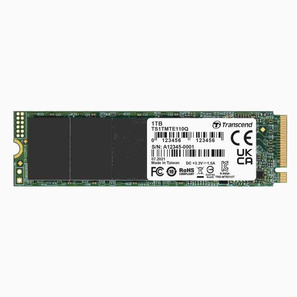 TRANSCEND SSD 110Q 1TB,  M.2 2280,  PCIe Gen3x4,  NVMe,  M-Key,  QLC,  bez DRAM