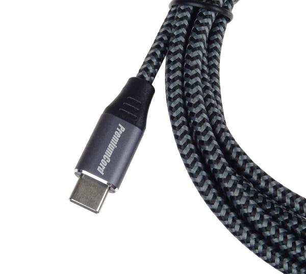 PREMIUMCORD USB-C na USB 3.0 A (USB 3.1 generácia 1,  3A,  5Gbit/ s) 1m opletenie2