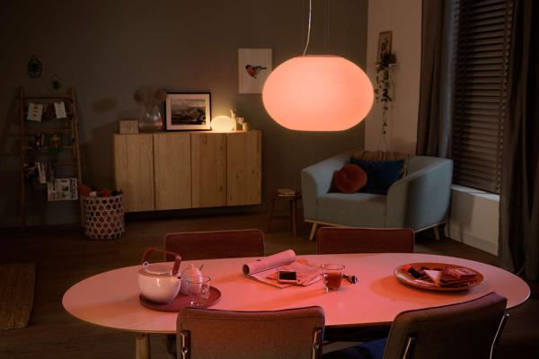 PHILIPS Flourish Závěsné svítidlo,  Hue White and color ambiance,  230V,  1x39.5W integr.LED,  Bílá0
