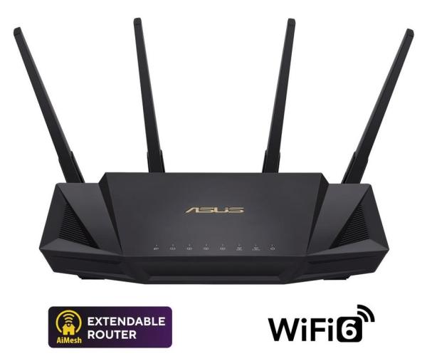 ASUS RT-AX58U V2 (AX3000) WiFi 6 Extendable Router,  AiMesh,  4G/ 5G Mobile Tethering