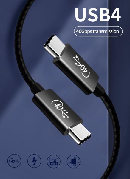 PREMIUMCORD USB4™ 40Gbps 8K@60Hz kábel Thunderbolt 3,  0, 5 m8