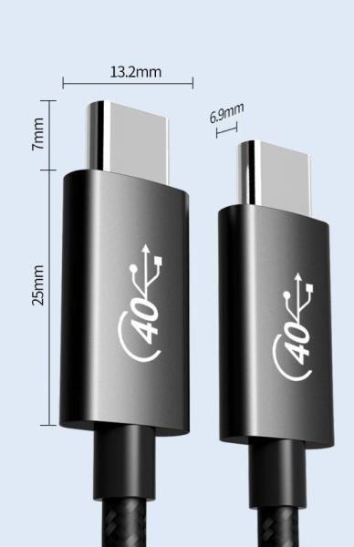 PREMIUMCORD USB4™ 40Gbps 8K@60Hz kábel Thunderbolt 3,  1, 2 m8