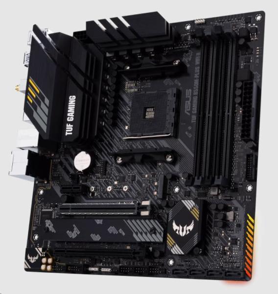 ASUS MB Sc AM4 TUF GAMING B550M-PLUS WIFI II,  AMD B550,  4xDDR4,  1xDP,  1xHDMI,  WI-FI,  mATX3