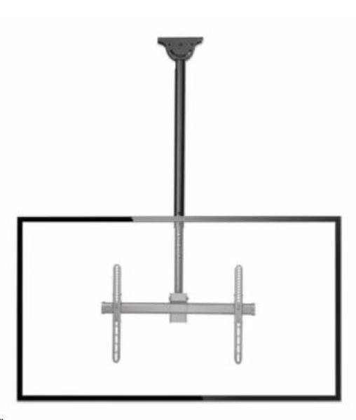 MANHATTAN Stropní držák TV,  natáčecí (0-25°/ 360°,  37”-70”,  max. 50kg)2