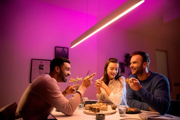 PHILIPS Ensis Svítidlo závěsné,  Hue White and color ambiance,  230V,  2x39W integr.LED,  Bílá10