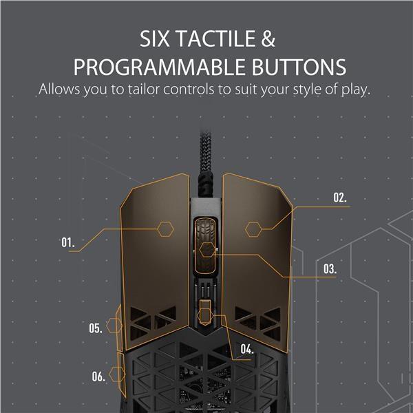 Myš ASUS TUF GAMING M4 AIR (P307), USB, čierna14