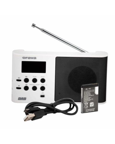 ORAVA DAB W Digitální DAB  FM přenosné rádio4