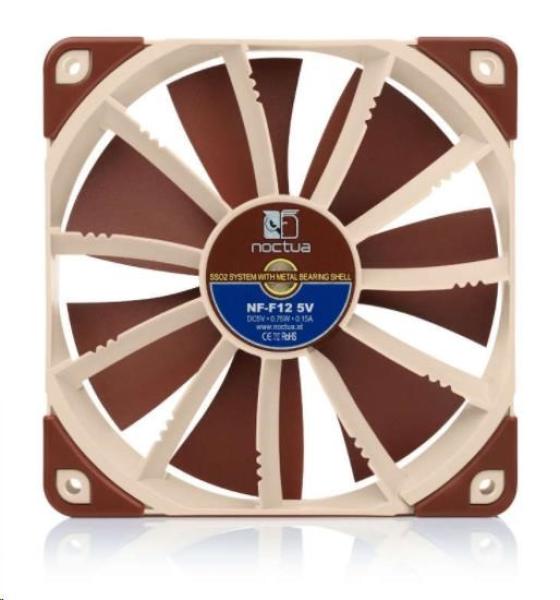 NOCTUA Ventilátor NF-F12 5V,  120mm,  hnědá4