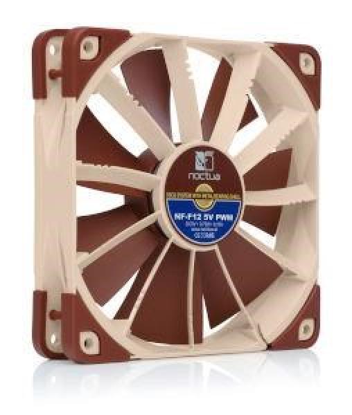 NOCTUA Ventilátor NF-F12 5V PWM,  120mm,  hnědá