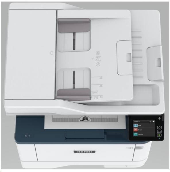 Xerox B315V_DNI B&W laser. MFZ,  A4,  512 MB,  DUPLEX,  DADF,  40 strán za minútu,  Ethernet/ Wifi/ USB,  Apple AirPrint7